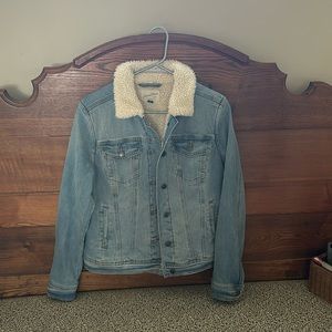 Sherpa lined denim jacket
